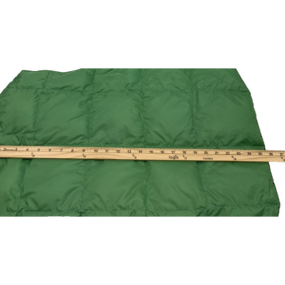 Lands End Goosedown Vest Womens Small Green Snap Up Outdoors Gorpcore - Picture 8 of 9